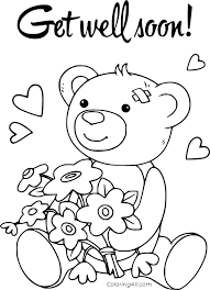 Cheer up the special person in your life with a printable get well soon card. Get Well Soon Coloring Pages Coloringall