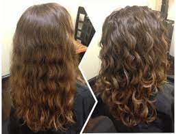 Before After Dry Haircut For Natural Curls Followed By The Deva 3 Step Naturallycurly Devacurl Permed Hairstyles Natural Wavy Hair Wavy Hair