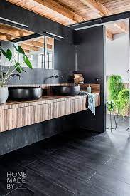 home made by stijl loft kleurtrend badkamer badmeubel pvc vloer betonlook industrieel interieur badkamerrenovatie badkamer industriele badkamer