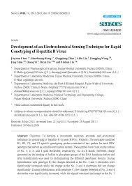 We did not find results for: Development Of An Electrochemical Sensing Technique For Rapid Genotyping Of Hepatitis B Virus Topic Of Research Paper In Nano Technology Download Scholarly Article Pdf And Read For Free On Cyberleninka Open Science