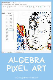Finding Slope Pixel Art Made For Google Drive Video Algebra Pixel Art Pixel
