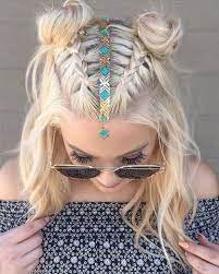 Trend Watch Mohawk Braid Into Top Knot Half Up Hairstyles Hair Styles Medium Length Hair Styles Medium Hair Styles