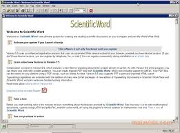 Scientific Word 6 0 29 Telecharger Pour Pc Gratuitement
