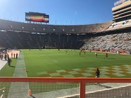 neyland stadium section z11 row 2 seat 11 tennessee