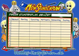 Check spelling or type a new query. Stundenplanvorlage Zum Drucken Fur Die Grundschule