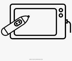 Download or print this amazing coloring page: Drawing Tablet Coloring Page Line Art 1000x1000 Png Download Pngkit