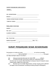 Maybe you would like to learn more about one of these? Surat Perjanjian Sewa Kereta
