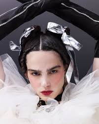 🎀Ribbons & Bows🎀 Photographed by @nadyawasylko, styled by me  @marisa_ellison, hair and bow master @therealamyfarid, makeup  @moisesartnyc, nails @americanbrown, incredible model @matilde_buoso,  assisted by @piperkbeasley❣️🎀 🖤 shot at @agx_brooklyn