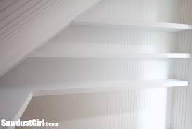 Some built in closet systems will only work with components from the same system. Long Floating Shelves Closet Shelves Sawdust Girl