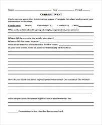 The first paragraph of the current events summary is a summary of the events discussed in the article. 22 Event Report Templates Pdf Word Docs Pages Free Premium Templates