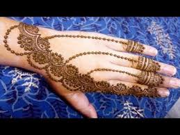 Latest Simple Flower Bail Mehndi Design For Back Hand Shireen Mehndi Designs Youtube Desain Henna Mehndi Designs Henna