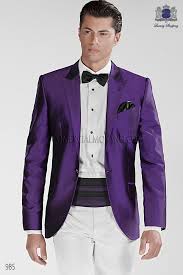 Mens purple suits give you a chance to stand out in a crowd of black, grey, and brown. Bespoke Suit Purple Wedding Tuxedo Style 985 Mmmoyano