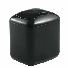 Sold and shipped by mdesign. Mini Square Bathroom Vanity Trash Can Waste Bin Swing Lid