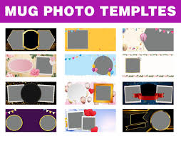 Mug Photo Sublimation Templates 20 Design Bundle Mug Sublimation Designs Sublimation Templates Cup Designs Mug Photo Frames Mug Template Happy Birthday Template Templates