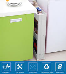 Gift your space magnificence with these superb kitchen shelf units on alibaba.com. Yaheetech 3 Tier Mobile Shelving Unit Slim Slide Out Storage Tower Pull Out Pantry Shelves Cart For Kitchen Bathroom Bedroom Laundry Room Narrow Places On Wheels White Pull Out Organizers Kitchen Dining Rayvoltbike Com