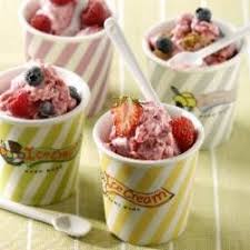 Yaourt Instantane Glace Aux Fraises Yaourt Glace Cuisine Et Boissons Yaourt