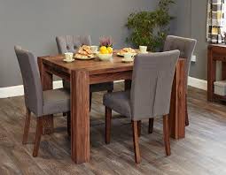 Baumhaus Shiro Walnut 4 Seater Dining Table Oak Dining Sets 4 Seater Dining Table Oak Dining Table