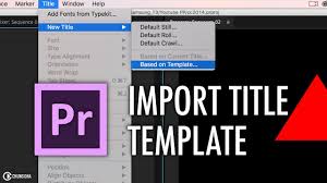 These simple but very effective titles can give your videos a modern neon sign like look. Import Old Title Template In Adobe Premiere Pro Cc Chung Dha Youtube
