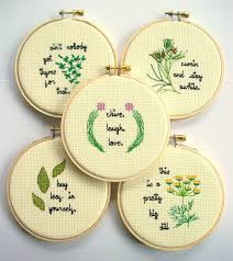 Cross Stitch Pattern Set 5 Herb Puns Thyme Dill Cumin Etsy Cross Stitch Kits Mini Cross Stitch Counted Cross Stitch Kits