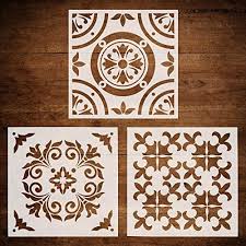 From where does knowledge come? Amazon Com Codohi 3 Packs Wall Furniture Floor Stencils 12x12 Inch Resuable Airbrush Painting Template For Tiles Fabric Glass Diy Moroccan Patterns Arts Crafts Sewing
