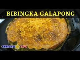 Panlasang Pinoy Bibingkang Galapong Is My Version Of Bibingka That Makes Use Of Grains Of Glutinou Bibingka Recipe Filipino Food Dessert Food Processor Recipes