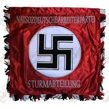 Er wurde geschaffen, um die nutzung nationalsozialistischer kennzeichen in der. Hand Embroidered Flag Banner Of The Assault Detachments Of The Nsdap War Militaria