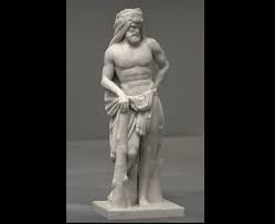 Heracles goes mad multiple times in legend, but originally was an excellent warrior that could use many weapons. Brice Roussillon Heracles Statue