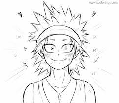 If you love the art and want more from the same artists, make sure to check out their social. My Hero Academia Coloring Pages Kaminari Novocom Top