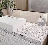 VEELIKE Carta Da Parati Granito 60 Cm X 900 Cm Pellicola Adesiva Terrazzo  Carta Adesiva Marmo Bianca Rivestimento Paraschizzi Cucina Lavabile Rotolo  ...