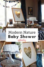 Basically you're looking for earthy tones and wild nature. Modern Nature Baby Shower Splendry