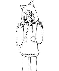 How to draw a hoodie, draw hoodies, step by step, drawing guide, by dawn. Hoodie Anime Girl Sketch Base Anime Wallpaper Hd
