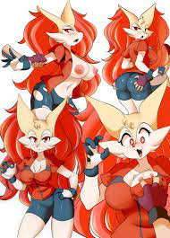 AGNPH - Gallery - 342396 - anthro big_breasts braixen breasts butt female  lucyfercomic