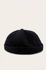 Uo Black Melton Docker Cap Mens Accessories Shoes Hats For Men Mens Accessories