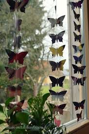 Madchenkram D I Y Schmetterling Vorhang Fensterdeko Basteln Basteln Fruhling Fensterdeko Fruhlingsdeko Basteln