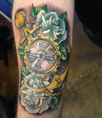 By sorina liliana #25 world map tattoo with watercolor splashes photo: Compass Tattoo Meaning And Designs Ideas