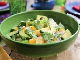 Jicama And Avocado Salad Recipe Food Network Recipes Avocado Salad Avocado Salad Recipes