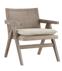 Sold and shipped by spreetail. Grey Aged Wood Finish Rattan Cane Back Accent Chair