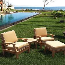 Simply wipe clean with a cloth. Teak Patio Furniture Requires Little Attention Care Maintenance