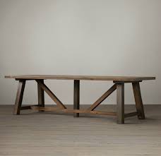 Best master furniture dining table only only, antique natural oak. Modern Trestle Tables For Your Interior