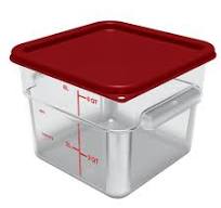 Squares Polycarbonate Food Storage Container 6 qt | CFS Brands