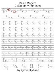 Feel free to print this as many times as . Basic Modern Calligraphy Practice Sheets By Theinkyhand Uppercase Alphabet Digital Download Modern Calligraphy Practice Calligraphy Practice Brush Lettering Practice