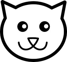 Black And White Cat Drawing Face Cat Line Art By Gammillian Cat Outline Cat Face Drawing Emoji Coloring Pages