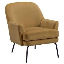 Dericka Accent Chair Gold In 2020 Fabric Accent Chair Accent Chairs Chair