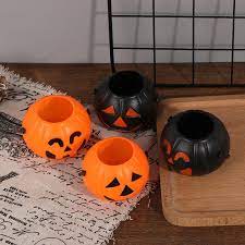 Add black felt pieces for the faces and a ribbon around the neck! Buy Cute Plastic Pumpkin Bucket Decoration Halloween Decoration Halloween Party Props At Affordable Prices Free Shipping Real Reviews With Photos Joom