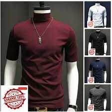 Jual kaos dalam leher tinggi putih polos dengan harga rp25.000 dari toko online rojanah, jakarta pusat. Harga Kaos Polos Pria Turtleneck Terbaru Juli 2021 Biggo Indonesia