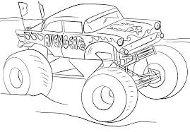 Monster Truck Ausmalbilder Kostenlose Malvorlagen Fur Kinder
