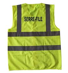 Gilet De Securite Jaune Marquage Au Dos Serre File Gilet Marquage Guide File