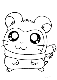 Free printable coloring pages for kids! Hamtaro Color Page Cartoon Characters Coloring Pages Color Plate Coloring Sheet Printable Coloring Picture Hamtaro Cute Coloring Pages Cute Cartoon Drawings