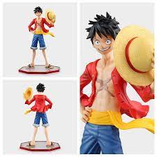 2016 1pcs 24cm Pvc Japanese Anime Figure One Piece Luffy Straw Hat Action Figure Collectible Model Toys Brinquedos Affil One Piece Japan Luffy One Piece Luffy