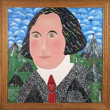 We're always pleased to find — and share — works by Howard Finster that we  spot in important museum collections. Here are three that we happened upon  recently from Cornell University's Herbert